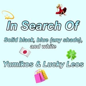 BLACK, BLUE, AND WHITE LEOTARDS NEEDED